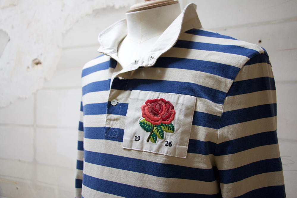 The English rose emblem is a recurring motif in the collection (Photo by Alison Catchpole)